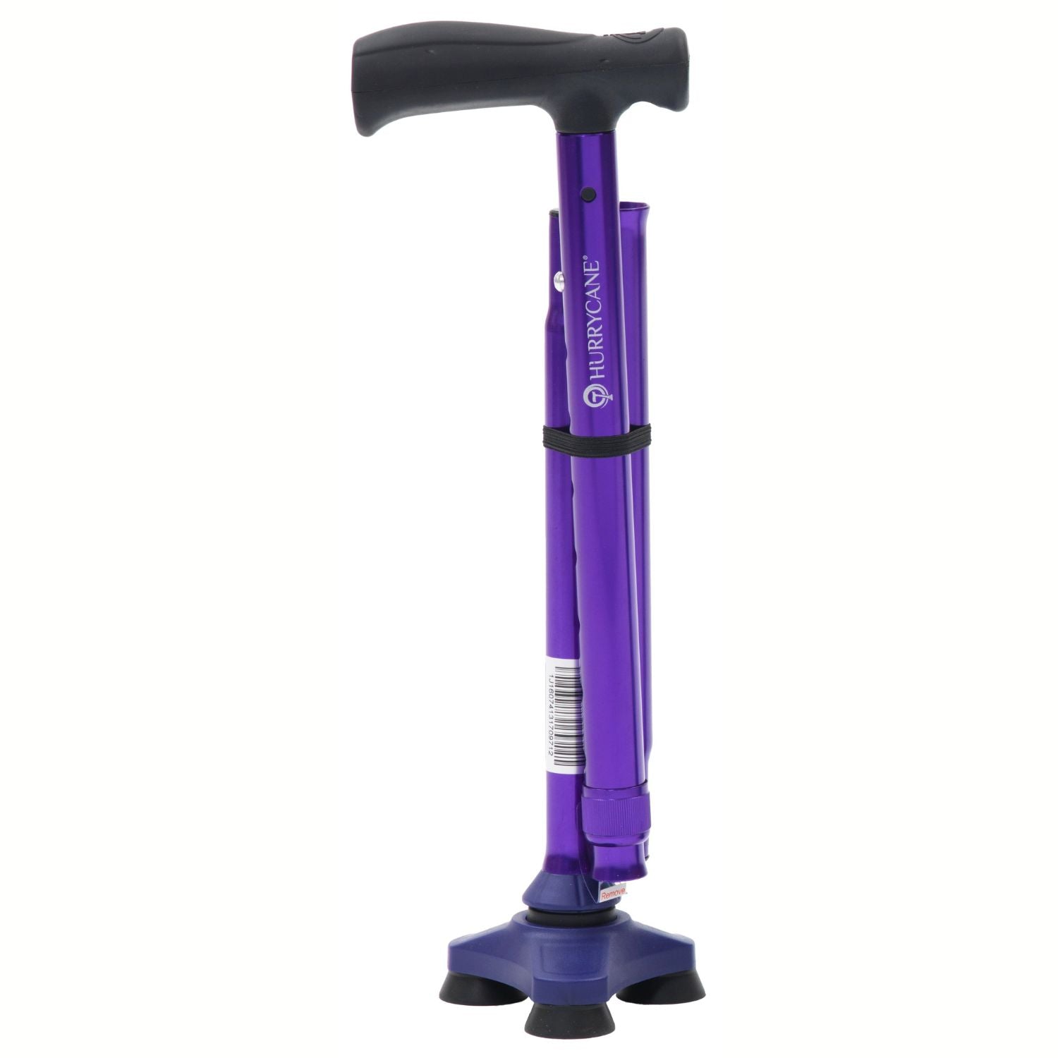 Drive Medical Gehstock Hurrycane, purpur – faltbar, sicher & stilvoll